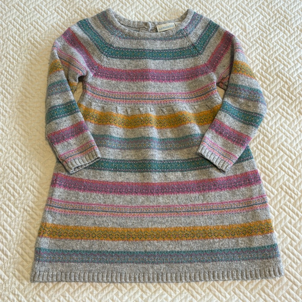 Jojo Maman Bebe girls’ fair isle sweater dress